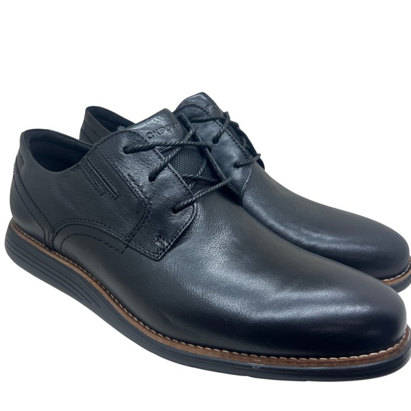 Rockport Total Motion Black Leather Dress Shoes 10.5 M Oxford CH0242 New No Box